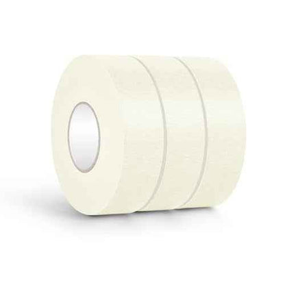 NETEHA 3 Rolls Painters Tape Masking Tape 1 Inch x 55 Yard, No Residue Adhesive Tape for Wall Painting, Decoration Labeling and DIY Crafts (Beige White)