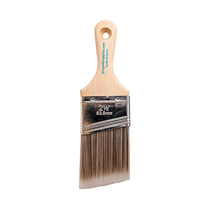 Vermeer Paint Brushes 3-Pack - 2.5" Angle Brushes for All Latex and Oil Paints & Stains - Home Improvement - Interior & Exterior Use
