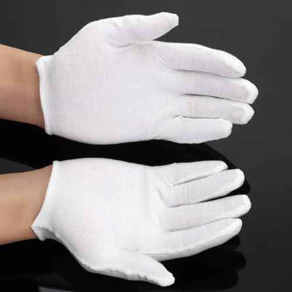 Frienda 300 Pcs Cotton Gloves Bulk Large Size for Men Women Inspection Gloves for Dry Hand Art Handling Coin Jewelry (XL)