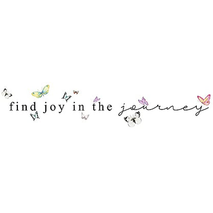 Inspirational Quotes Vinyl Wall Decal Stickers Find Joy in The Journey, Vinyl Decal Inspirational Wall Decor Sticker Sign for Bedroom, Living Room, Motivational Uplifting Quotes