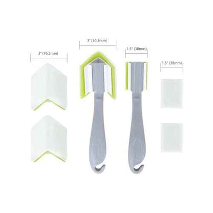 ROLLINGDOG Paint Pad Set - 6PC Corner Painting Tool Trim Paint Edger Tool with Replacement for Walls,Detail Painting,Trim