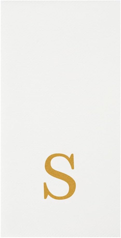 Luxenap 15.8 X 7.9 Inch Linen-Feel Guest Towels, 50 Lettered Hand Towels