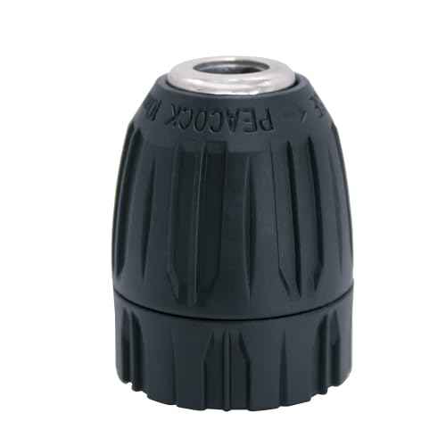 HFS(R) Keyless Drill Chuck for 3/8" Drill with 24 UNF Thread Mount Shaft 0.8-10mm Capacity