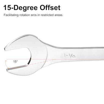 HARFINGTON Thin Open End Wrenches SAE, 1 1/8x1 1/4 Inches, Slim Wrench Tool for Tight Spaces Repair