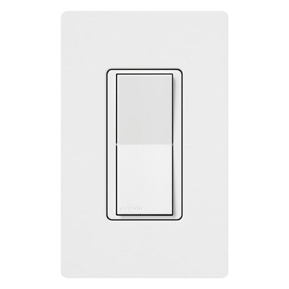 Lutron Caseta Smart Claro Accessory Switch for 3 way – For use only with Diva Smart Dimmer or Claro Smart Switch, DVRF-AS-WH, White