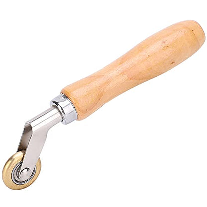 Seam Roller, Welding Handheld Roofing Roller Brass Press Wheel Hand DIY Tool for Plastic/Tarpaulin Welding, Wallpaper/Corner Seaming, Car Film Pressing