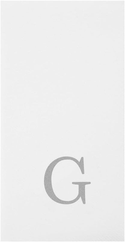 Luxenap 15.8 X 7.9 Inch Linen-Feel Guest Towels, 50 Lettered Hand Towels