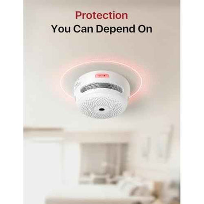X-Sense Mini Smoke Alarm, 10-Year Battery Fire Alarm Smoke Detector with LED Indicator & Silence Button, XS01, 3-Pack
