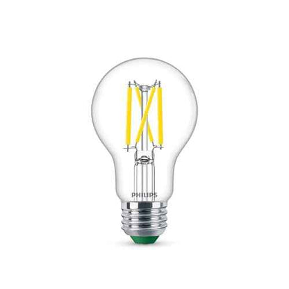 PHILIPS A19 Ultra Efficient Clear Dimmable LED Light Bulbs - Flicker-Free 60w Light Bulbs with EyeComfort Technology - Daylight 5000K - 800 Lumen - E26 Base - 8 Pack