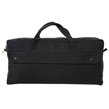 Rothco Canvas Jumbo Tool Bag With Brass Zipper, Black