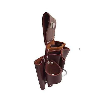 11 Pocket Pro Leather Drywall Pouch, Cherry