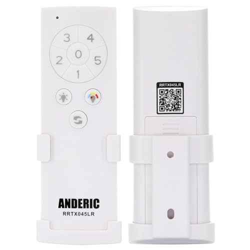 Anderic TX045-LR (White Version) for Home Decorators Collection Ceiling Fan Remote Control - RRTX045-LR A25-T045-LR
