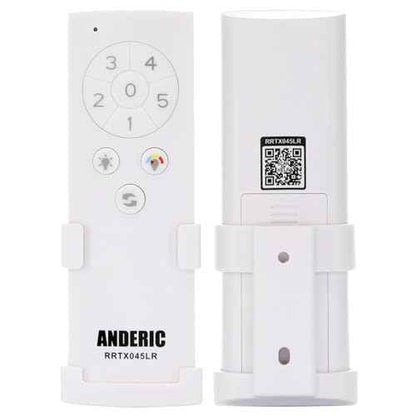 Anderic TX045-LR (White Version) for Home Decorators Collection Ceiling Fan Remote Control - RRTX045-LR A25-T045-LR
