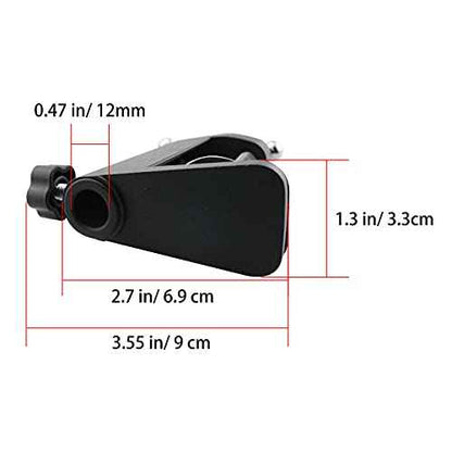 Black C-Clamp Cantilever Bracket Clamp Holder Desk Lamp Clip Fittings Base Hose DIY Swing Arm Lighting Accessory Metal Clamp