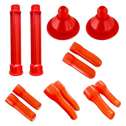 caulking extension nozzle extended caulking extension nozzle Soft and hard dual-purpose conversion head(Curved 12PACK)