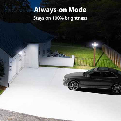 iMaihom 65W 6500LM Motion Sensor Outdoor Light, Plug In LED Security Lights 3 Heads Motion Detection Outdoor Light, Dusk to Dawn, IP65 Waterproof Flood Light with Remote Control for Yard Garage(Black)