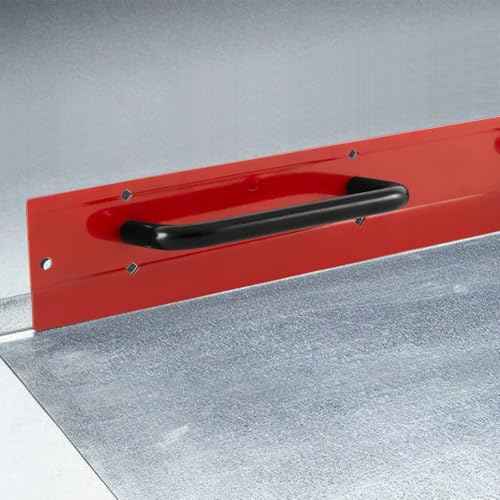 Blulu 2 Pack 24 in Steel Sheet Metal Folding Tool with Grips for Standing Seam Roofing Panels Drip Edge Folding Tool Sheet Metal Bender Hand Fits HVAC Applications Pipe Fitter Bending Supplies, Red