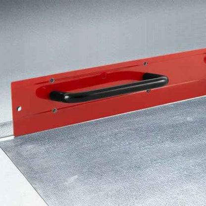 Blulu 2 Pack 24 in Steel Sheet Metal Folding Tool with Grips for Standing Seam Roofing Panels Drip Edge Folding Tool Sheet Metal Bender Hand Fits HVAC Applications Pipe Fitter Bending Supplies, Red