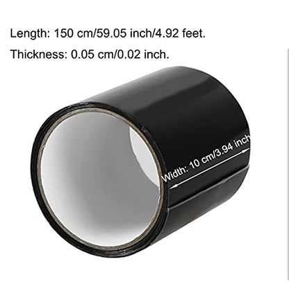 EORTA Strong Waterproof Tape Flexing Repair Tape Seal/Stop Leaks/Moistureproof Adhesive Tape for Car Pipes, Patch, Cracks, Water Tanks, Drums, 10X150 CM/4" X 59", Black