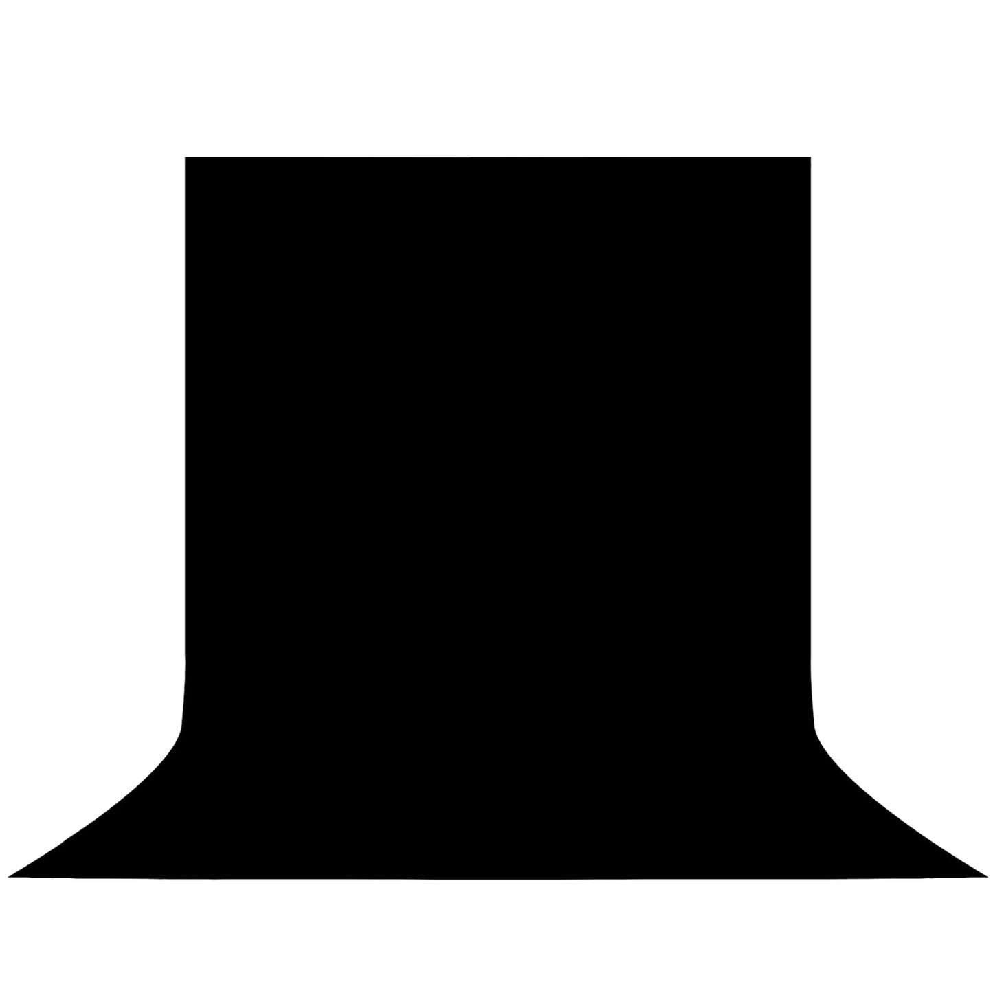 YSKE-Professional Black Photography Backdrop10X7ft - Machine Washable Seamless Background for Studio & Video
