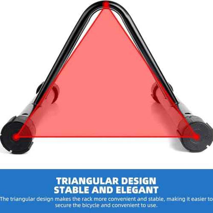 Metal Bike Storage Rack, Floor Stand for 3 Bicycles, Outdoor Loop Parking Holder for Garage, Shed (1 paragraph)