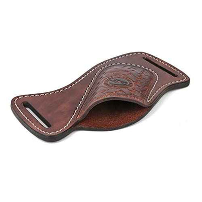 Tourbn Tourbon Leather Knife Sheath for Belt Pocket Folding Knife Holder Compact Draw Knifes Carrier EDC Tools Holster