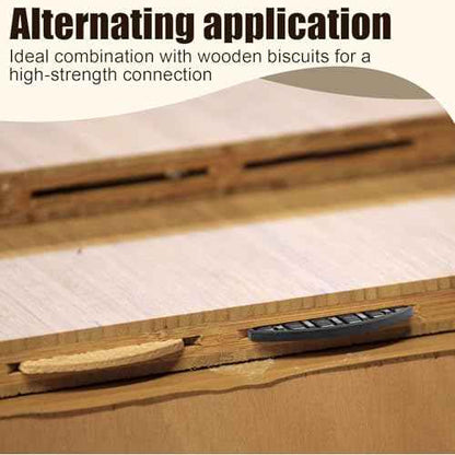 40 Pcs Biscuit Joiners Plastic Self Clamping and Gripping Plates Biscuit Joiner Tool for Woodworking Composite Deck Fixed Door Frame Furniture Framing
