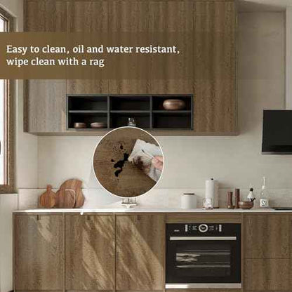 Abyssaly Wood Contact Paper- Walnut Wood Peel and Stick Wallpaper for Cabinets - Self Adhesive Waterproof Wood Grain Wall Paper Easy to Clean for Furniture Countertops Drawer Shelf Liner 15.7" x 118"