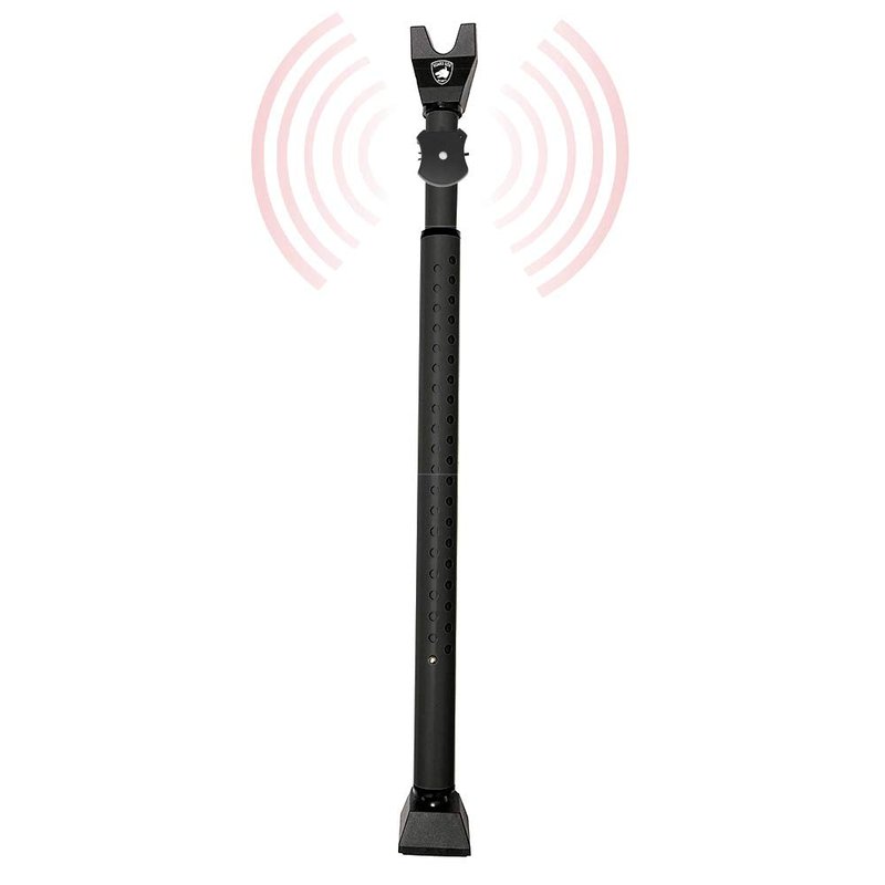 Adjustable Sliding Door Security Bar, Door Jammer 2-in-1 Adjustable Door Knob and Sliding Patio Door Stoppers Security with Alarm, 40 Different Adjustments by Guard Dog Security
