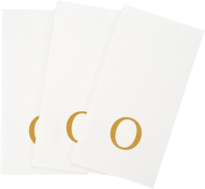 Luxenap 15.8 X 7.9 Inch Linen-Feel Guest Towels, 50 Lettered Hand Towels