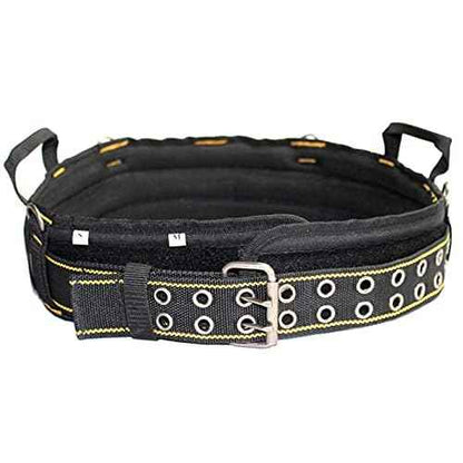 MELOTOUGH Padded Tool Belt with handle strap Construction Work Belt with 4 ring to hook with Tool Belt Suspenders(work suspenders not included) 5 inch Padded Tool Belt