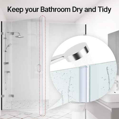 AmazerBath Shower Door Side Seal Strip (Set of 2), Frameless Glass Shower Door Seal Strip - Suitable for 1/4 Inch Glass, 78 inch
