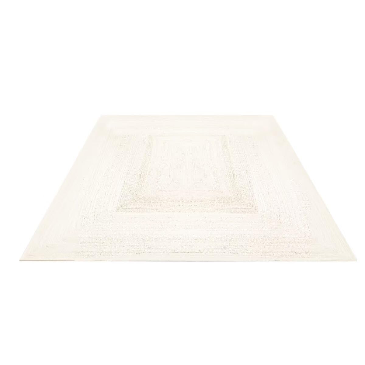 Shatex 4x6ft Rectangular Rug, Handmade Braided Jute Area Rug for Living Room, Bedroom