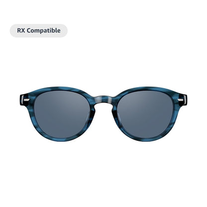 Amazon Echo Frames, an Alexa device (newest model), Smart glasses with Alexa, Modern Rectangle frames in Charcoal Gray with polarized sunglass lenses