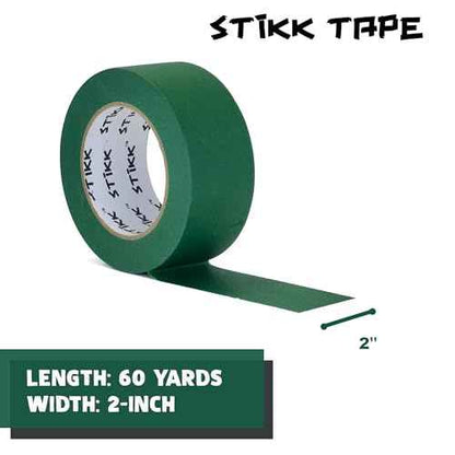 STIKK Painters Tape - 1pk Forest Dark Green Painter Tape - 2 inch x 60 Yards - Paint Tape for Painting, Edges, Trim, Ceilings - Masking Tape for DIY Paint Projects - Residue-Free Painting Tape