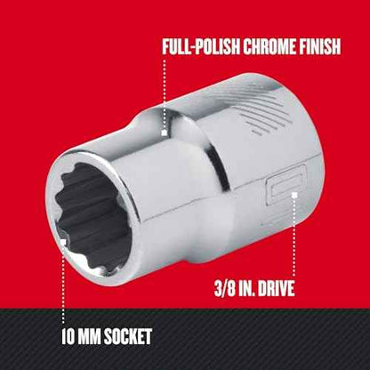 CRAFTSMAN 3/8 Drive Metric 12 Point Standard Socket (CMMT44302)