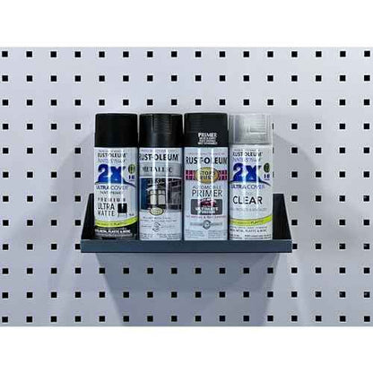 Triton Products LocBoard Shelf- 12inWx6inDx3inH Silver Model# 56126-SLV