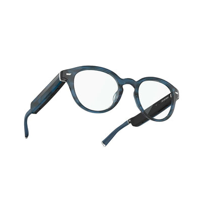 Amazon Echo Frames, an Alexa device (newest model), Smart glasses with Alexa, Modern Rectangle frames in Charcoal Gray with blue light filtering lenses