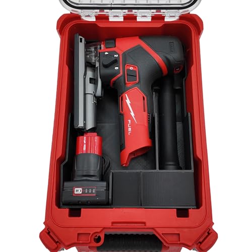 M12 Jigsaw Packout Organizer and blade storage for Milwaukee Compact Organizer - Tool, Accessory, and Battery Liner for Enhanced Protection