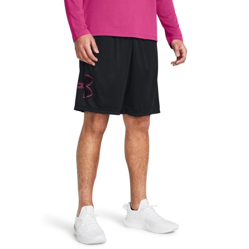 Under Armour Men's Tech Graphic 10" Shorts, (019) Black / / Astro Pink, 5X-Large