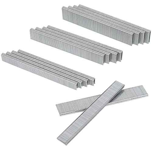 HW HAMWOO 18 Gauge 1800PCS,1/4" Narrow Crown Staples (1/2"- 400; 3/4"- 400; 1"- 400) and Brad Nails (5/8"-300,3/4"-300), Suitable for Most Brand of 18 Gauge Stapler