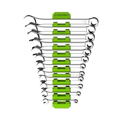 EZRED FWR12-G Magnetic Flexible 12 Slot Wrench Rack Holder Non-Marring Slim Design Storage Organization