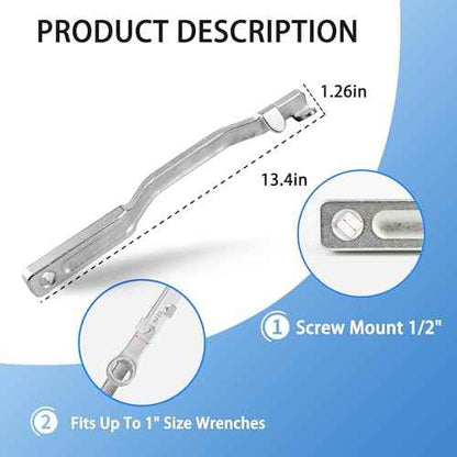 Wrench Extender Tool, 2 Pack Universal Heavy Duty Cheater Bar and Wrench Extension with High Hardness Alloy Steel, Durable & Safe, Efficient Performance and High Compatibility for All Applications