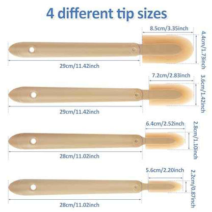 8Pcs Rubber Caulking Tool 4 Size Set Smooth Grout Sealant Caulking Tool Rubber Spatula Spreader Grout Sealer Applicator Smoothing Finger Finisher Grout Caulk Finishing Tool