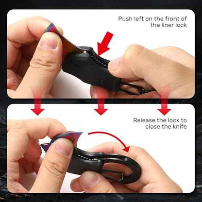 Rainbow Keychain Knife,Cool Folding Knife Box Cutter £¬Small Pocket Knife Gift for Men,Mini EDC Knives for Everyday Carry,Small Gift for Women Men