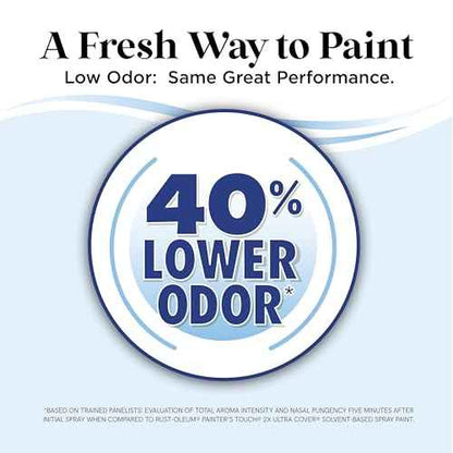 Rust-Oleum Low Odor Premium Spray Paint, 11 oz, Matte Blackout, 6 Pack