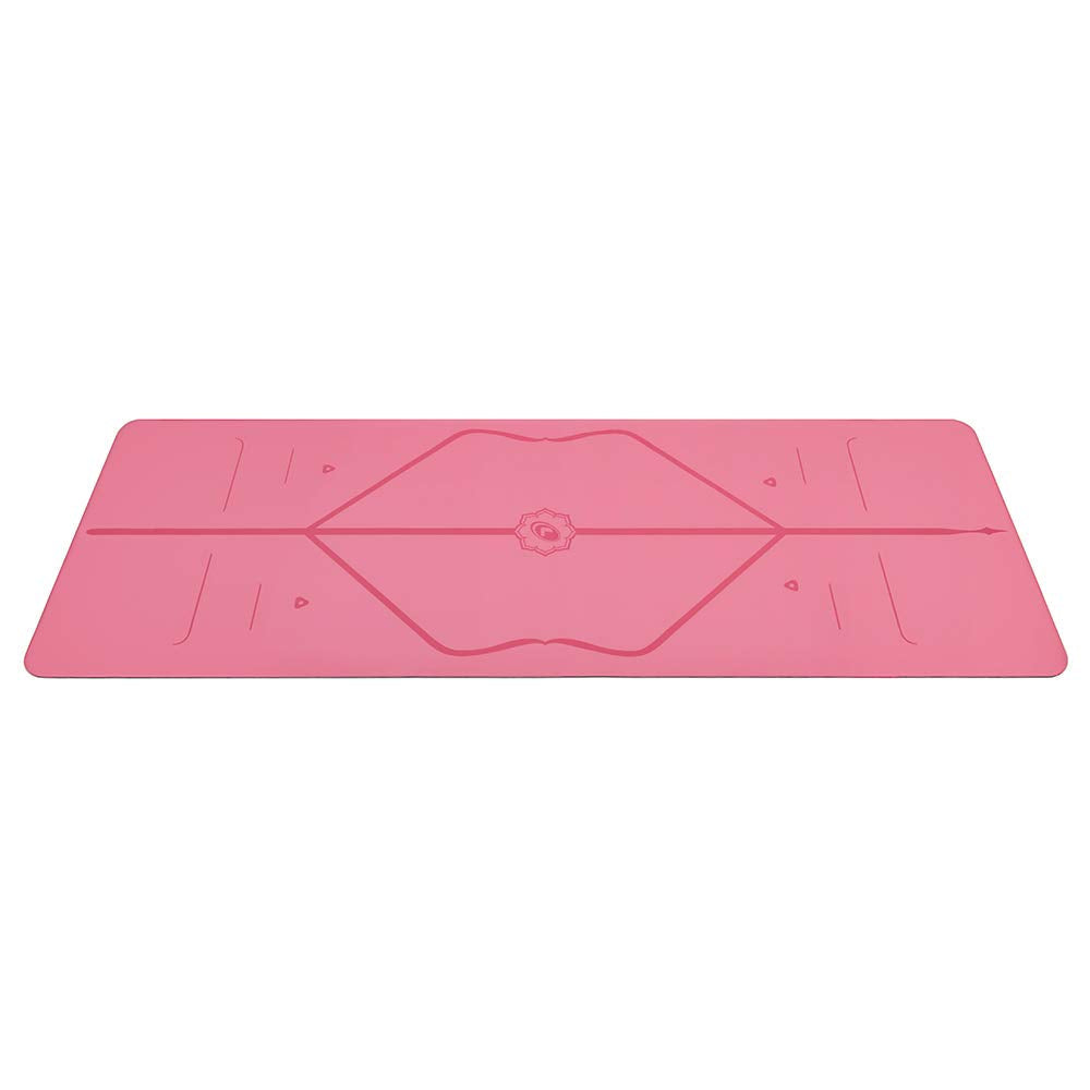 Liforme Travel Yoga mat – Patented Alignment System, Warrior-Like Grip, Non-Slip, Eco-Friendly, Ultra-Lightweight and Sweat Resistant, Made with Natural Rubber