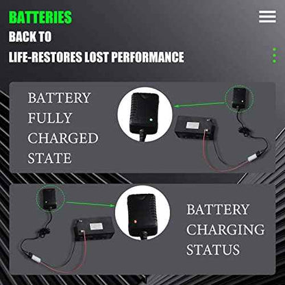 136-9126 Battery Charger - by Huthbrother, Compatible with Toro 22" Lawn Mower Battery Charger, Replaces 114-1588, 104-7401, Fits Battery 106-8397 105-6845 104-7682 104-7903 115-1304 (12V)