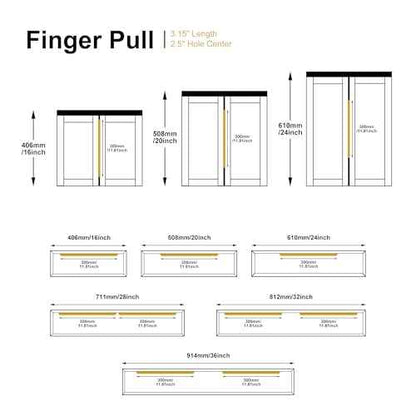 Satanga Edge Finger Tab Pull for cabinets Kitchen Concealed Drawer pulls Aluminum Flat Hidden Back Mount Door Handle for Home Pack of 10 Modern Brushed Nickel 11.81" Overall Length Easy Installation