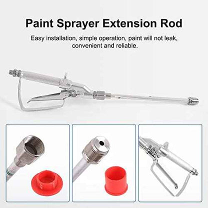 Airless Paint Sprayer Tip Extension Wand Extension Rod for Sprayer Airless Nozzle Extension Spray Gun Paint 2Pcs x 30CM (11.8Inch)
